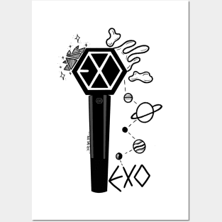 Exo doodlestick Posters and Art